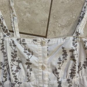 Jacob Connection Boho Top, Lace Eyelet, Size Small, 100% Cotton